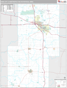 Iowa City Metro Area Digital Map Premium Style